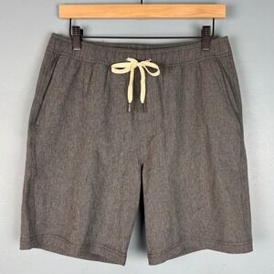 Fair Harbor The One Short Mens Medium Gray Heathered Hybrid Athletic Swim Trunks